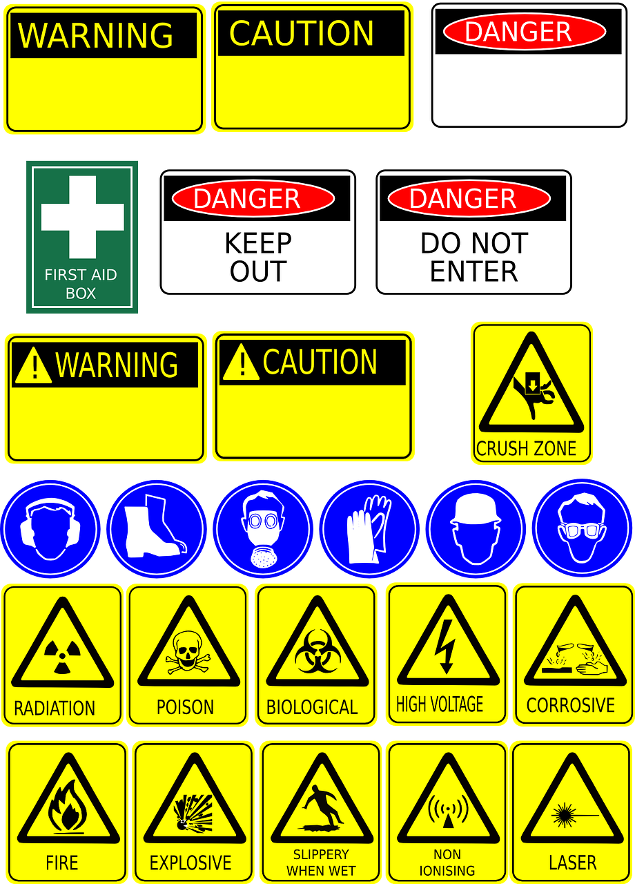 signage, safety, health